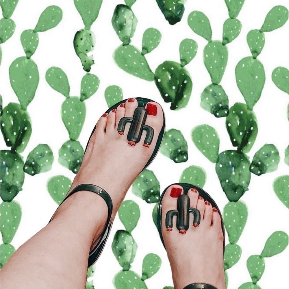 Katy Perry Cactus The Geli Scented Jelly Sandals - Size 6 - Picture 3 of 12